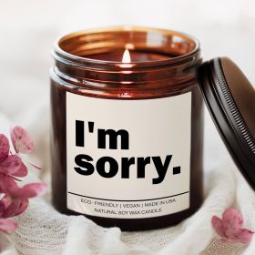 I'm sorry Candle (Title: Fresh Balsam)