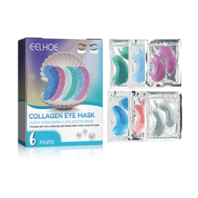EELHOE Collagen Eye Mask Removes Fine Lines And Dark Circles Hydrating And Firming Lift Crystal Eye Mask (option: 1pcs)